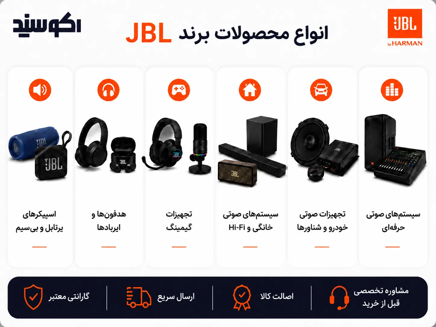 تجهیزات گیمینگ JBL